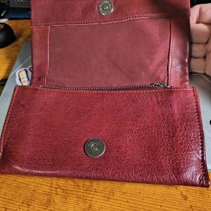 Latico Oxblood Red Leather Wallet.